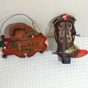 Cowboy Holiday Wall-Hang & Boot Nightlight